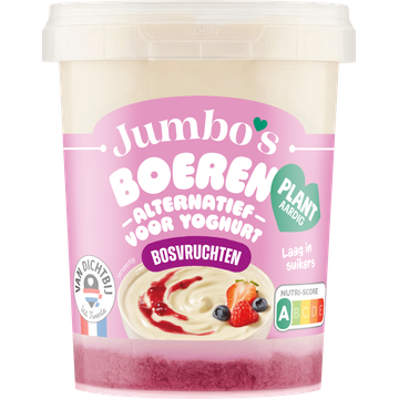 Jumbo's boeren alternatief voor yoghurt bosvruchten