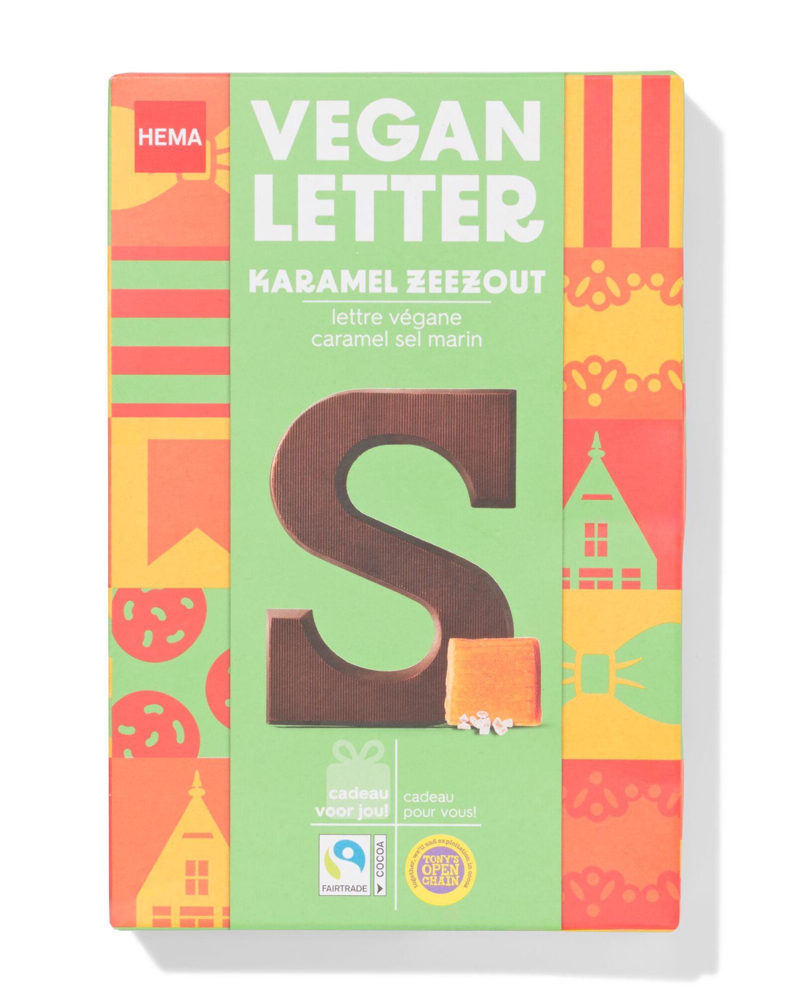 Hema vegan letter karamel zeezout