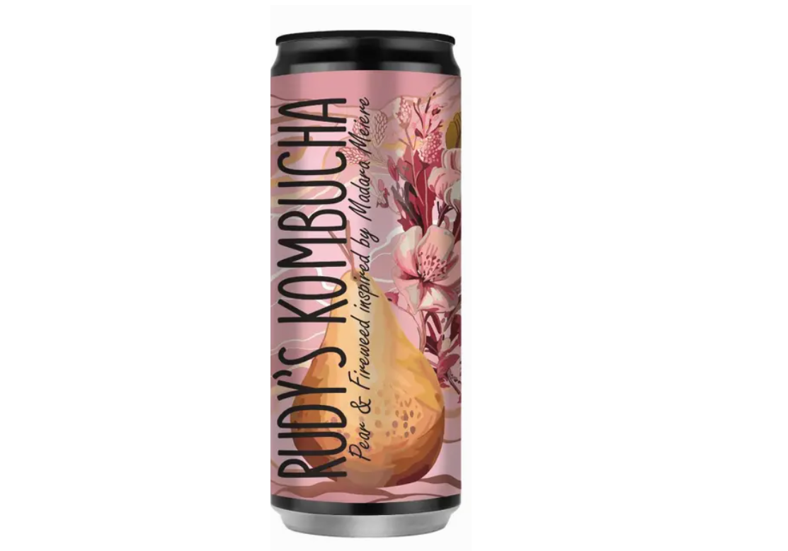 Rudy's Kombucha Peer & Wilgenroosje