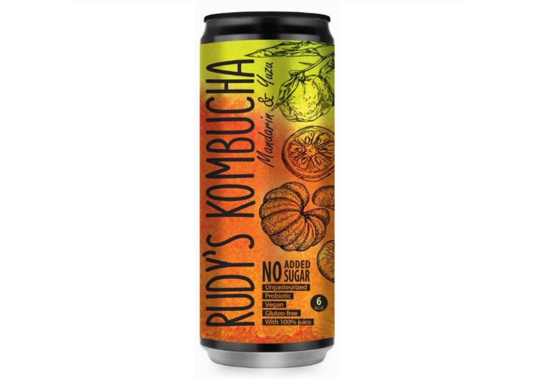 Rudy's Kombucha Mandarijn & Yuzu