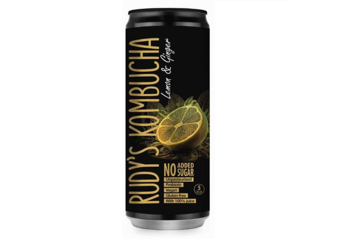 Rudy's Kombucha Citroen & Gember