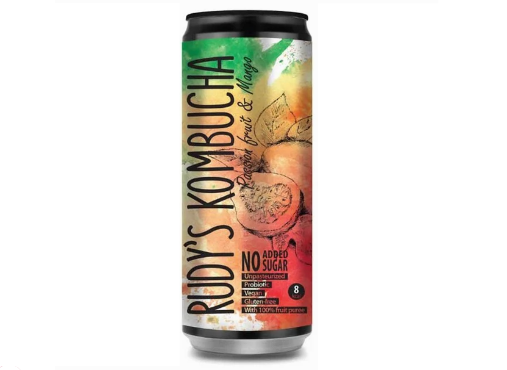 Rudy's Kombucha Mango & Passiefruit