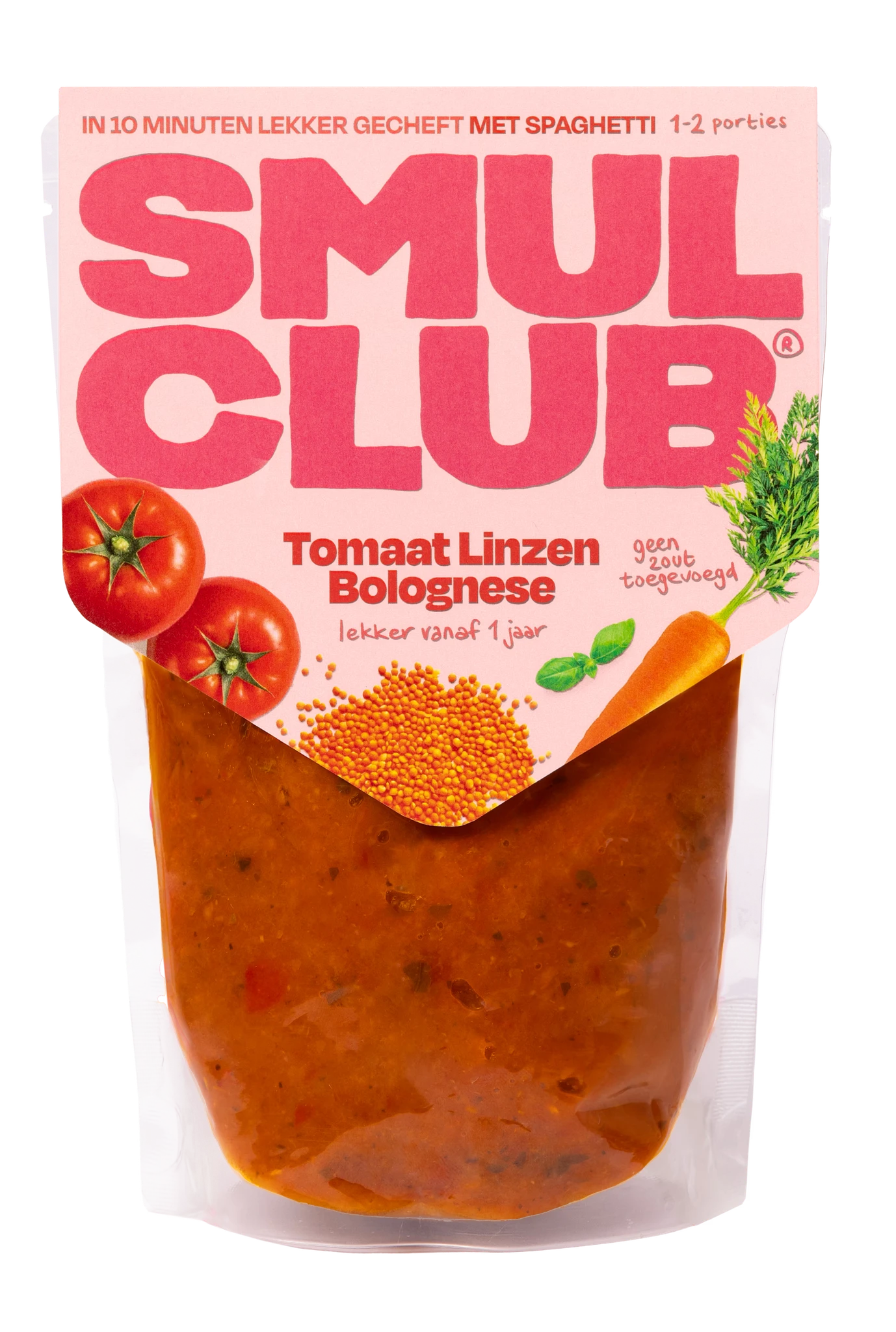 SmulClub tomaat linzen bolognese