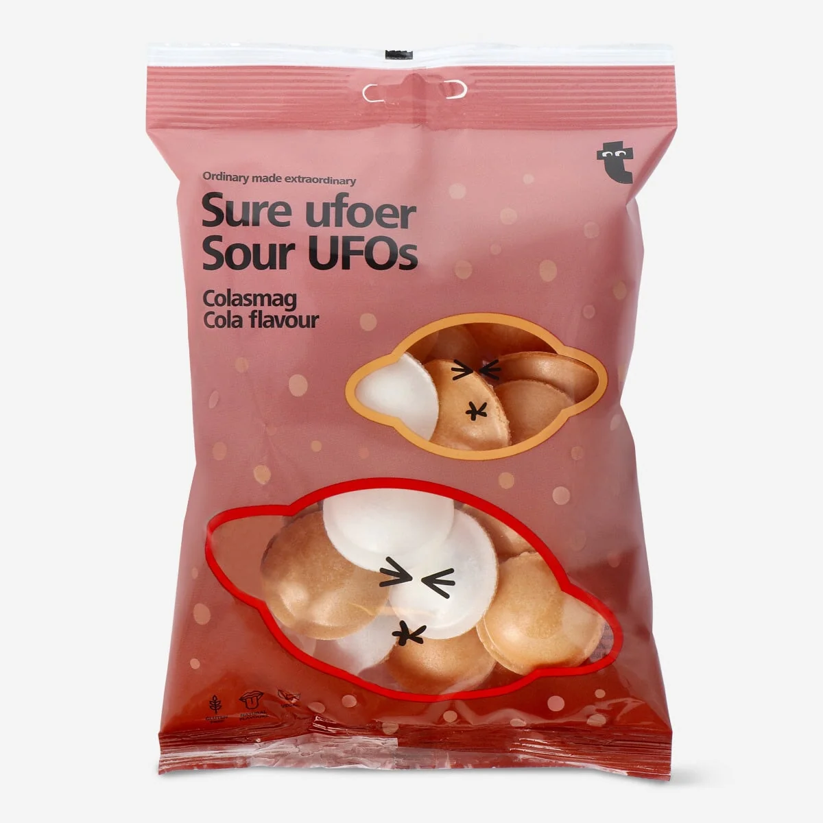 Flying Tiger zure ufo's cola smaak