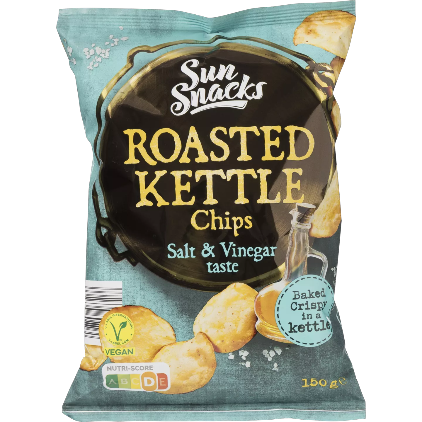 Sun Snacks roasted kettle chips salt & vinegar taste