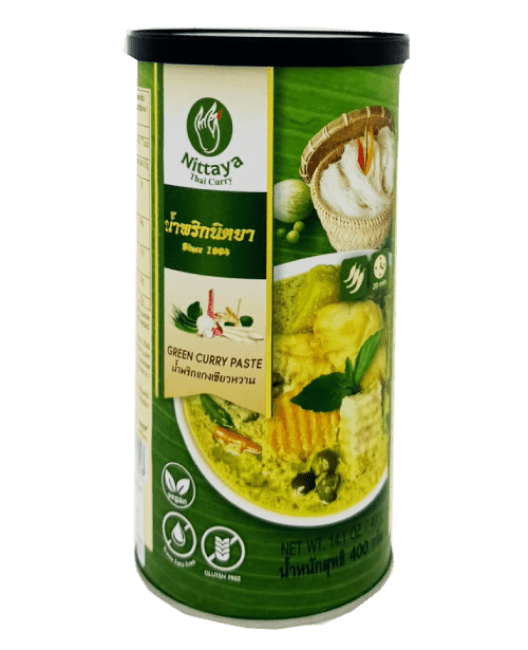 Nittaya groene curry pasta vegan