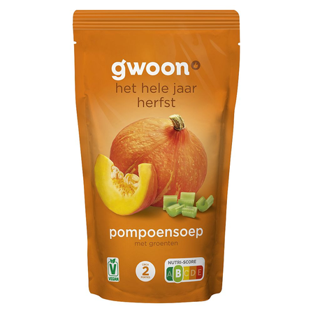 G'woon pompoensoep met groenten