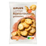 Plus luchtige rijstcrackers gezouten