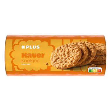 Plus haverkoekjes naturel