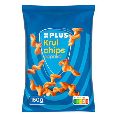 Plus krulchips paprika