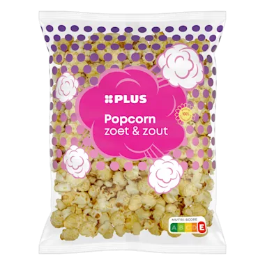 Plus popcorn zoet & zout
