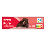 Plus chocoladereep puur fairtrade