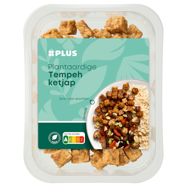 Plus plantaardige tempeh ketjap