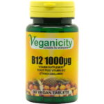Veganicity vitamine b12 1000µg cyanocobalamine