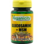 Veganicity glucosamine hydrochloride 500mg + msm 500mg