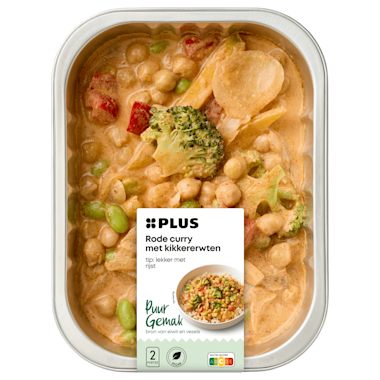 Plus rode curry met kikkerwten