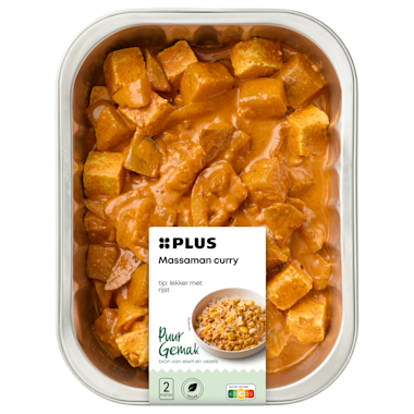 Plus massaman curry met rode biet en tofu