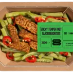 Plaza Foods sticky tempeh met sajoerboontjes