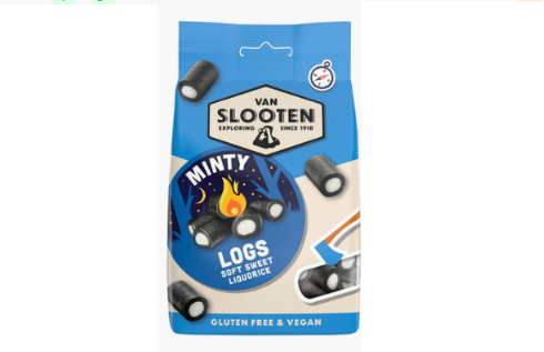 Van Slooten Minty Logs Filled Liquorice