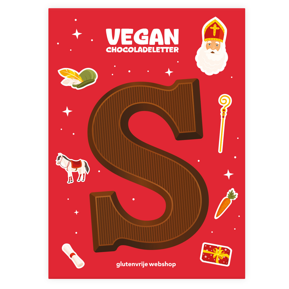 Glutenvrije Webshop Basics vegan chocoladeletter puur