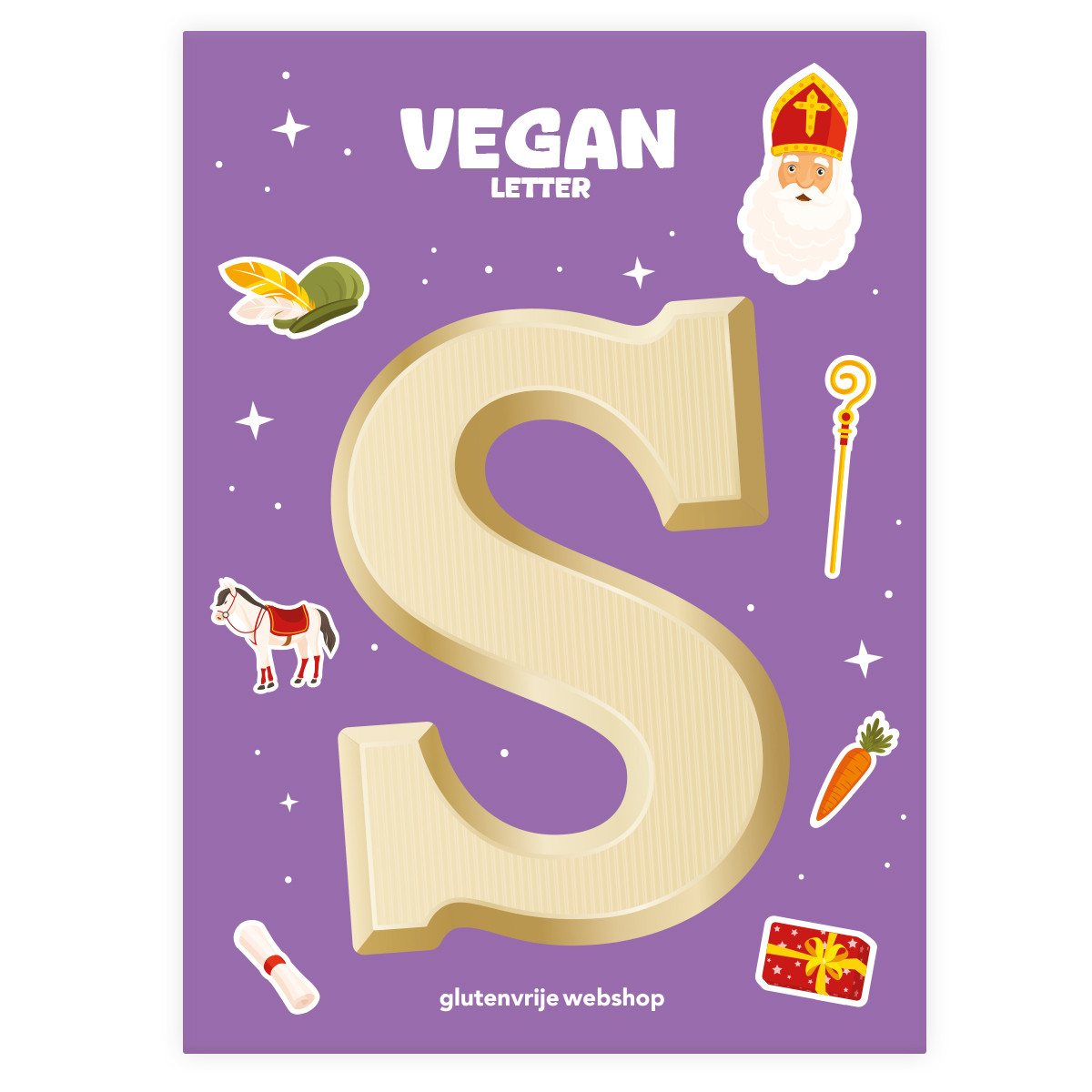 Glutenvrije Webshop Basics vegan chocoladeletter wit