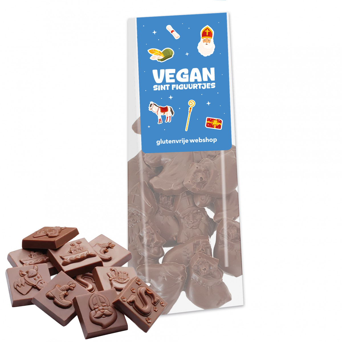 Glutenvrije Webshop Basics vegan sint figuurtjes melk